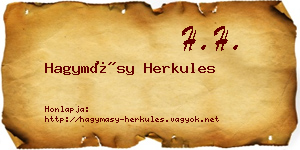 Hagymásy Herkules névjegykártya